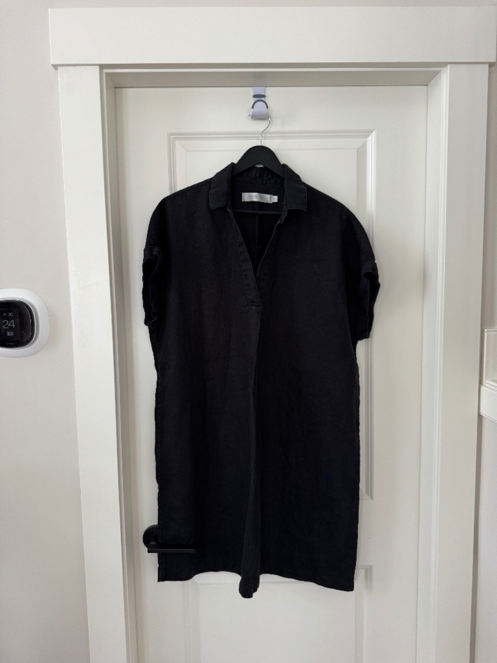 Simons Black Linen Dress XXL
